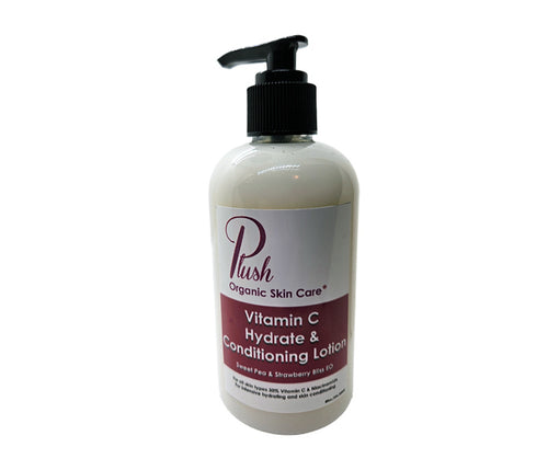 Vitamin C Lotion Plush Organic Skin Care ©® Image protected by copyright and trademark 2024